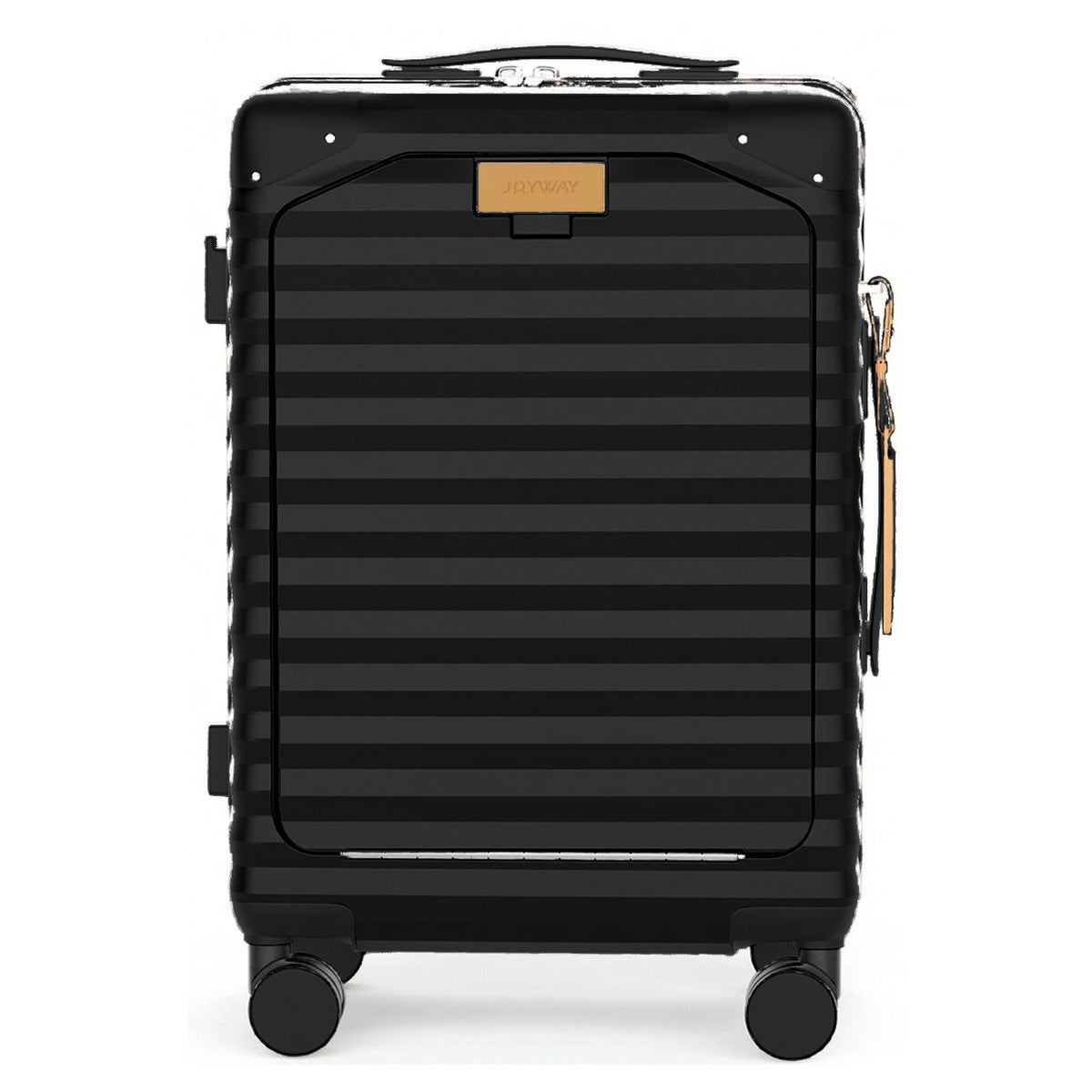 Malmo — Noir — valise fermée de face