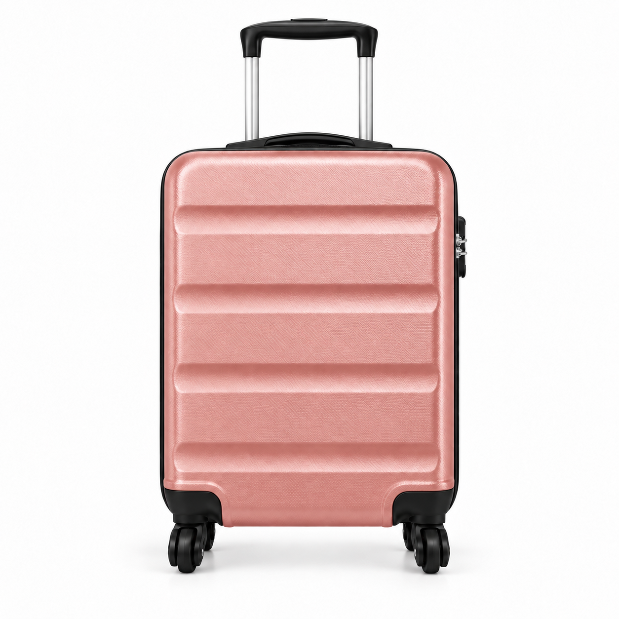 Mora — valise cabine rigide — Rose, vue de face