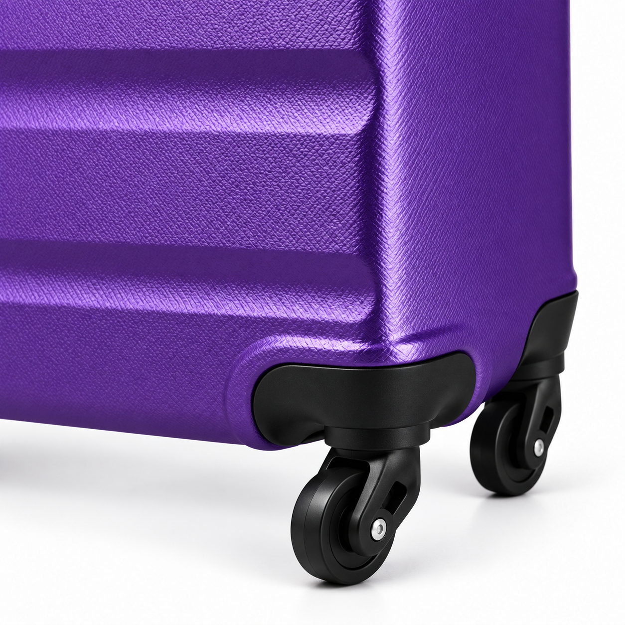 Mora — valise cabine rigide — Violet, détail des roues