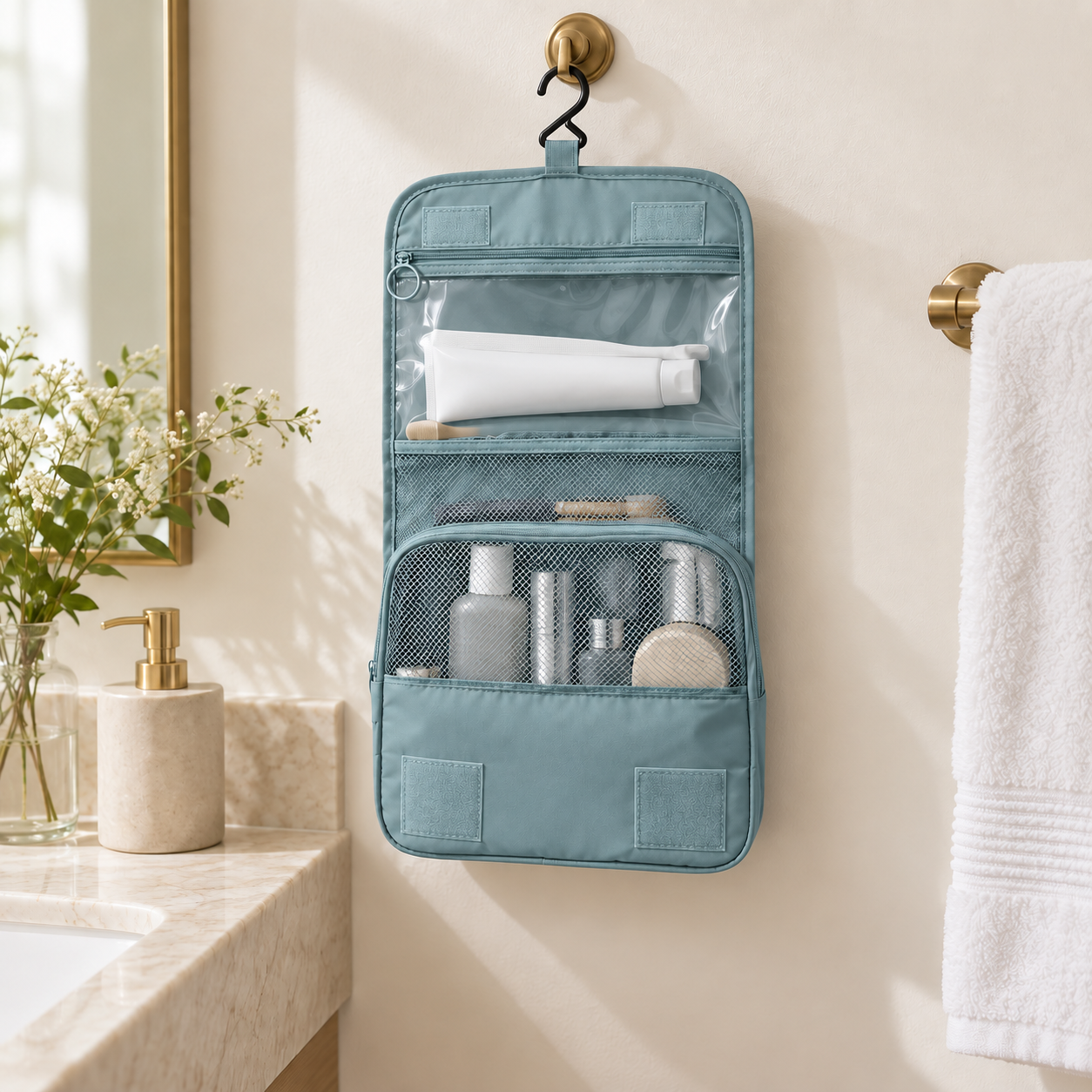 Kyoto — Bleu clair — trousse suspendue