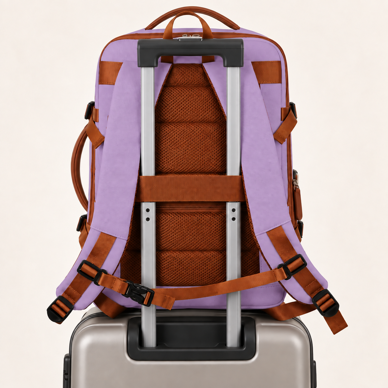 Séoul — Lilas — passant arrière sur poignée de valise
