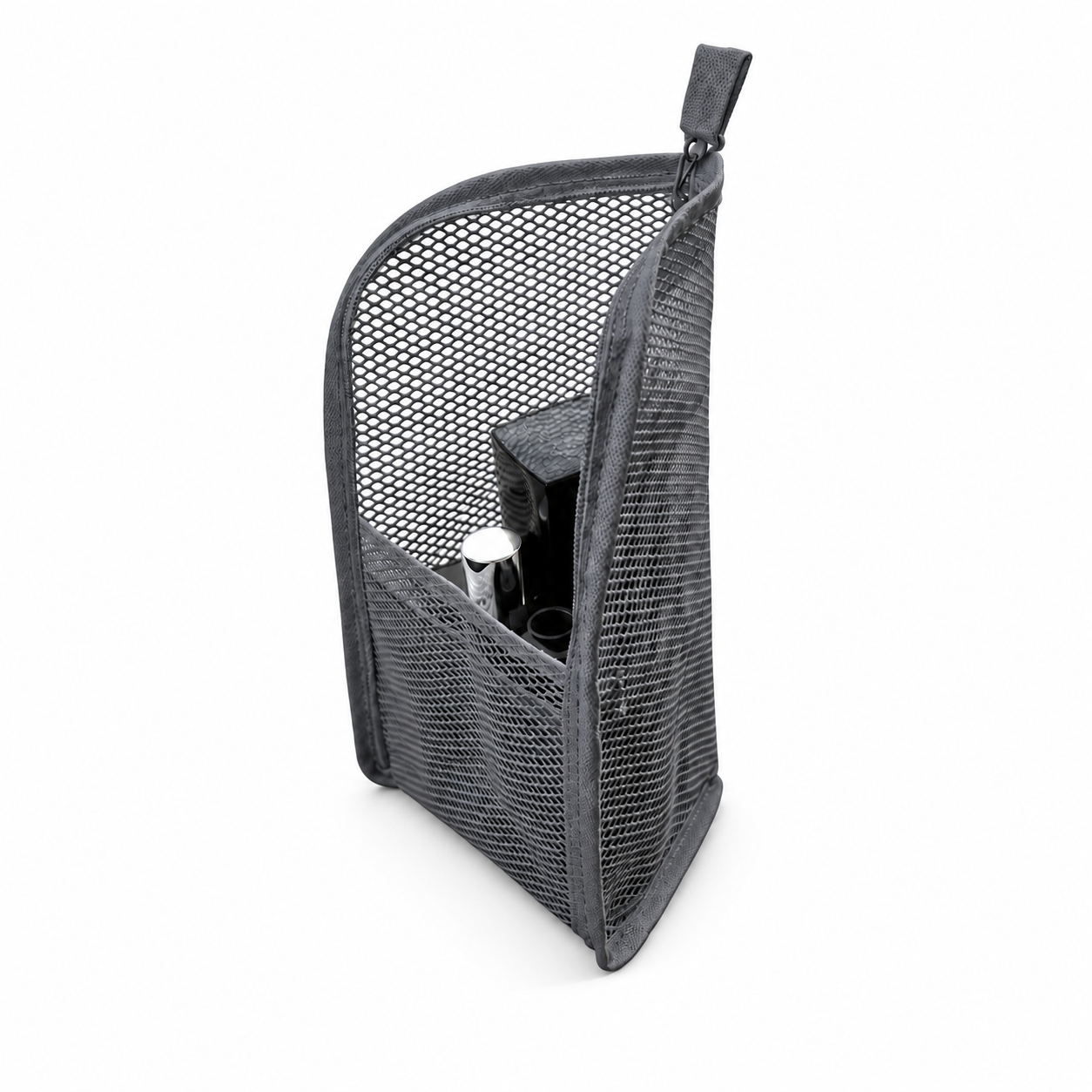 Bali — trousse de toilette en maille grise