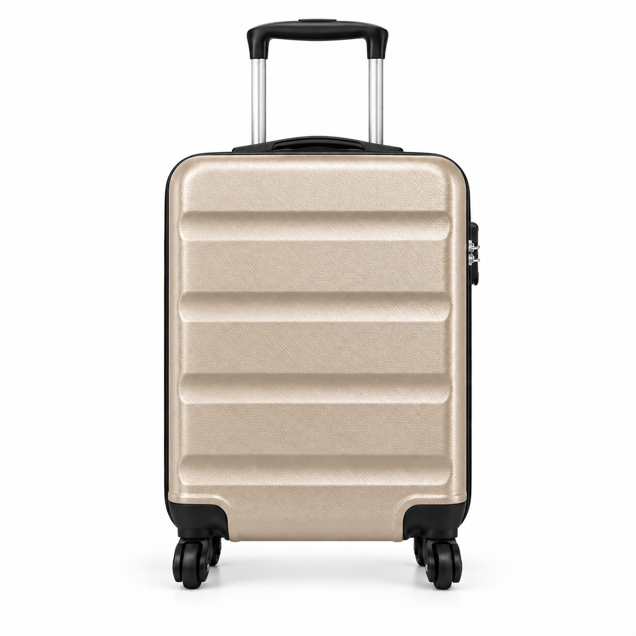 Mora — valise cabine rigide — Beige, vue de face
