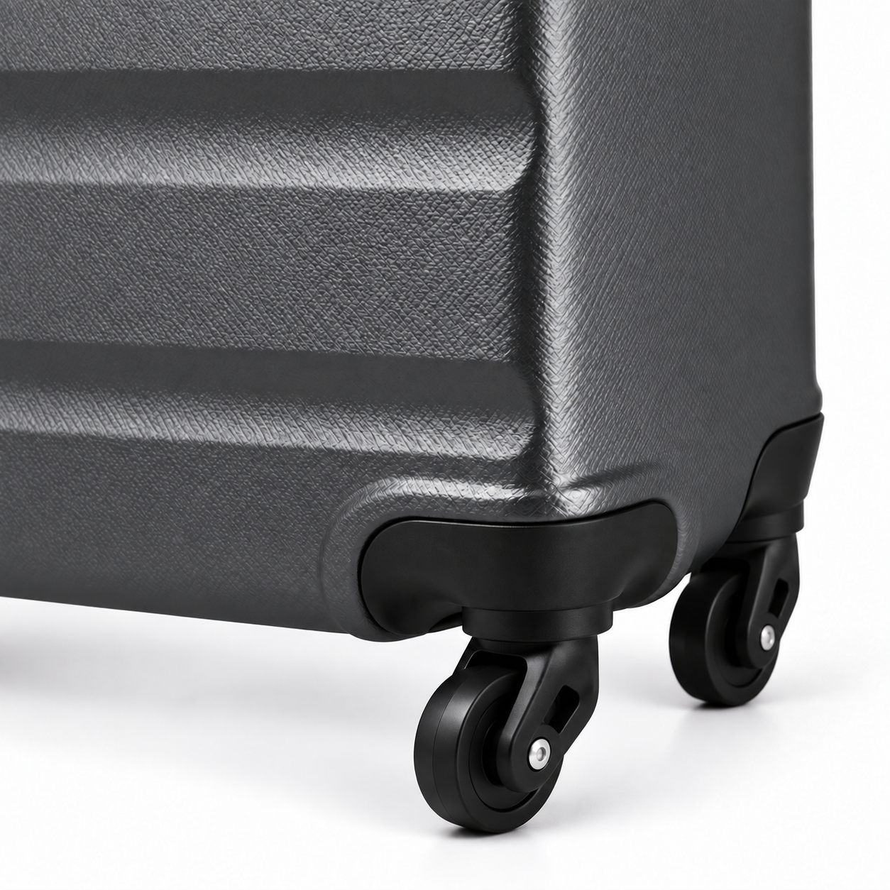 Mora — valise cabine rigide — Gris, détail des roues