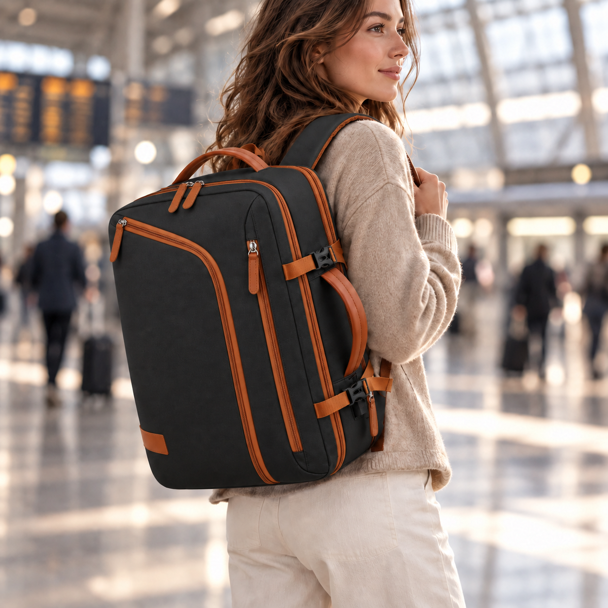 Séoul — Noir — sac porté en voyage